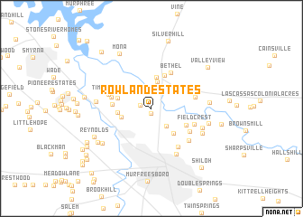 map of Rowland Estates