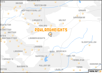 map of Rowland Heights