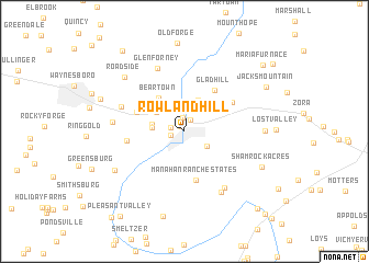 map of Rowland Hill