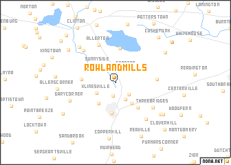 map of Rowland Mills