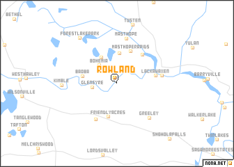 map of Rowland