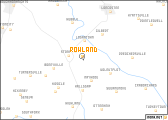 map of Rowland