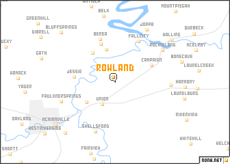 map of Rowland