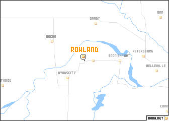 map of Rowland