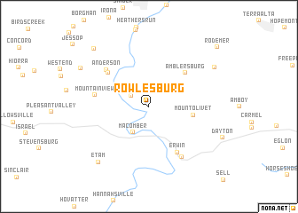 map of Rowlesburg