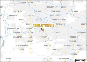 map of Rowley Regis