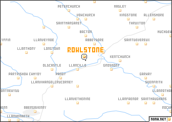 Rowlstone (United Kingdom) map - nona.net