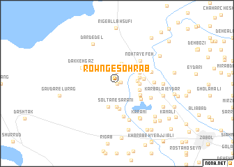 map of Rowng-e Sohrāb