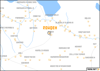 map of Rowqeh