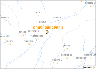 map of Rowshan Darreh