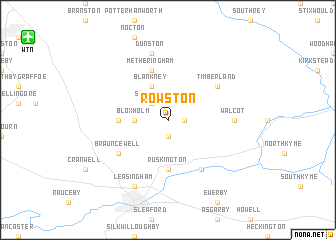 map of Rowston