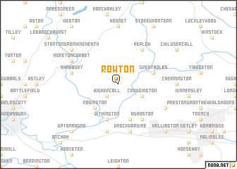 map of Rowton