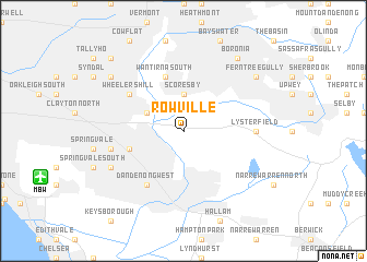 map of Rowville