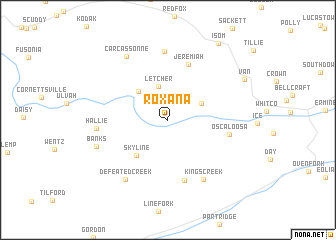 map of Roxana