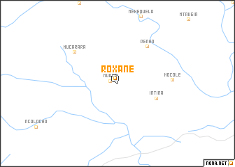 map of Roxane