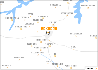 map of Roxboro