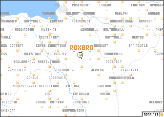 map of Roxbro