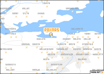 map of Roxnäs