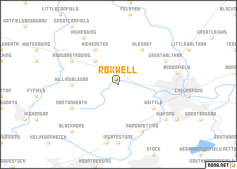 map of Roxwell