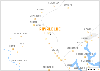 map of Royal Blue