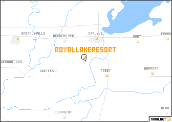 map of Royal Lake Resort