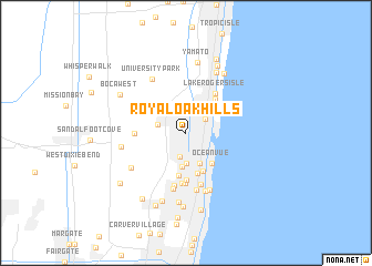 map of Royal Oak Hills