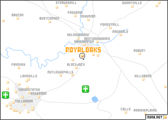 map of Royal Oaks