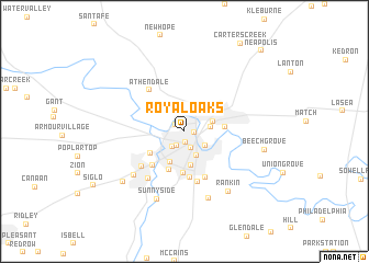 map of Royal Oaks