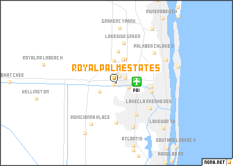 map of Royal Palm Estates