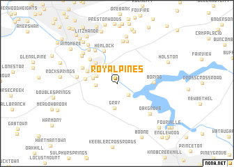 map of Royal Pines