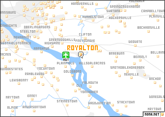 map of Royalton