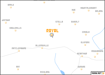 map of Royal