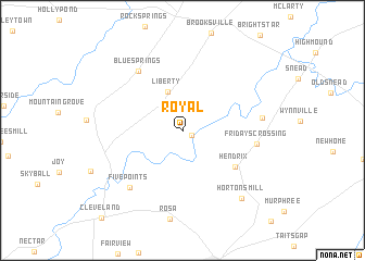 map of Royal