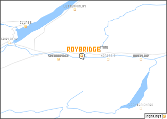 map of Roybridge