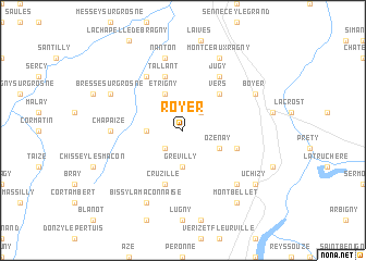 map of Royer