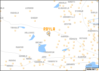 map of Röylä