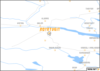map of Røyrtveit