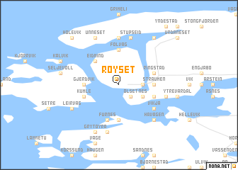 map of Røyset