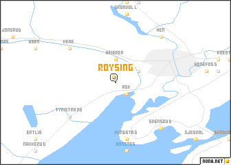 map of Røysing