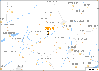 map of Roys