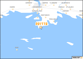 map of Röyttä