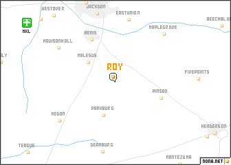 map of Roy