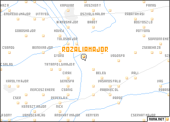 map of Rozáliamajor