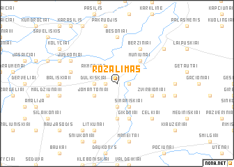 map of Rozalimas