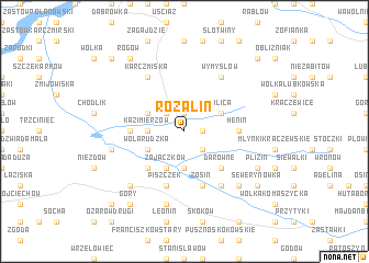 map of Rozalin