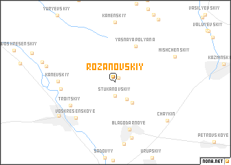 map of Rozanovskiy