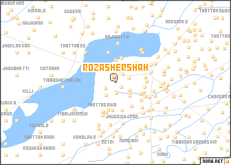 map of Roza Sher Shāh