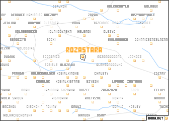 map of Róża Stara