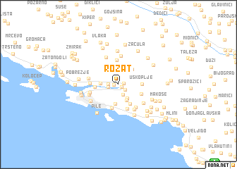 map of Rožat
