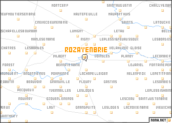 map of Rozay-en-Brie